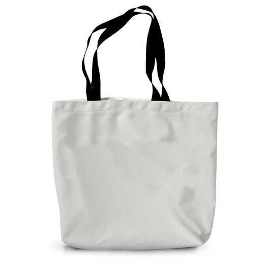 Blue Green Dahlias Canvas Tote Bag