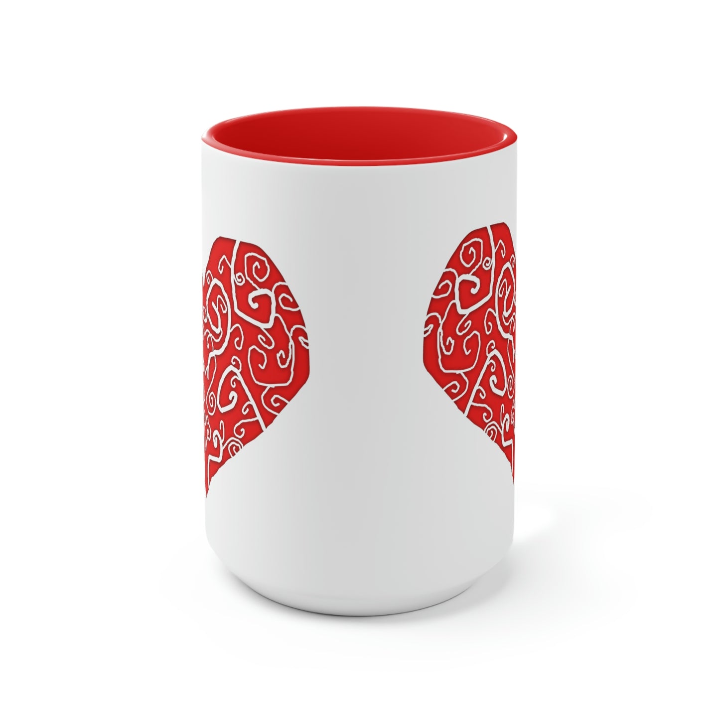 Heart Swirls Accent Mug