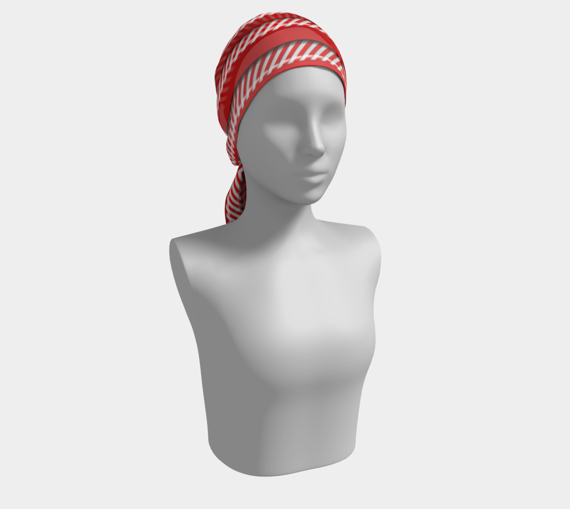 Peppermint Stripes Long Scarf