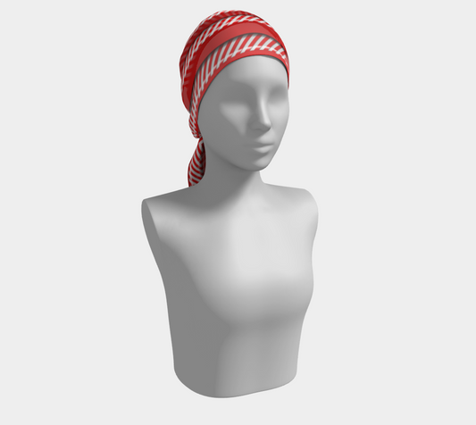 Peppermint Stripes Long Scarf
