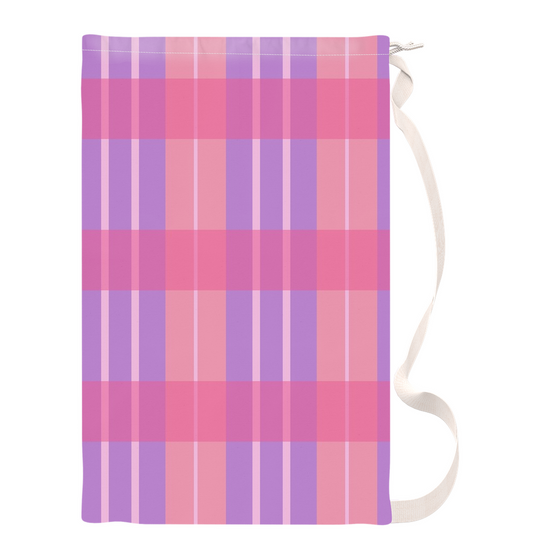 Pink Plaid Laundry Bags