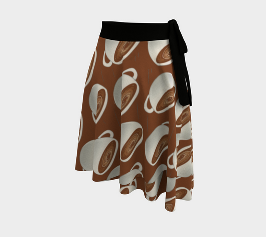Coffee On Coffee Wrap Skirt