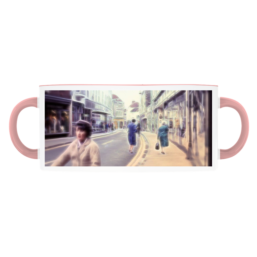 Vintage Travel Shopping London Accent Mugs