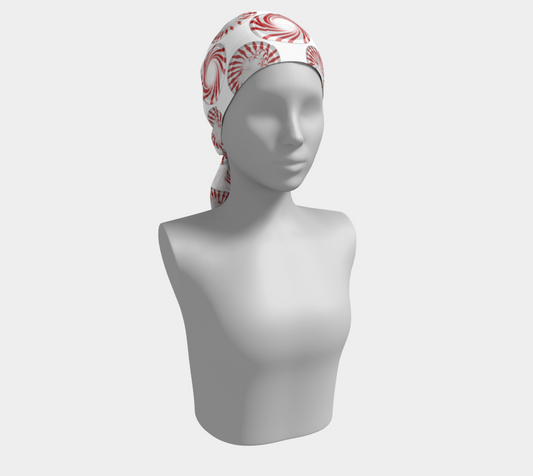 Peppermint Candy Dots Long Scarf