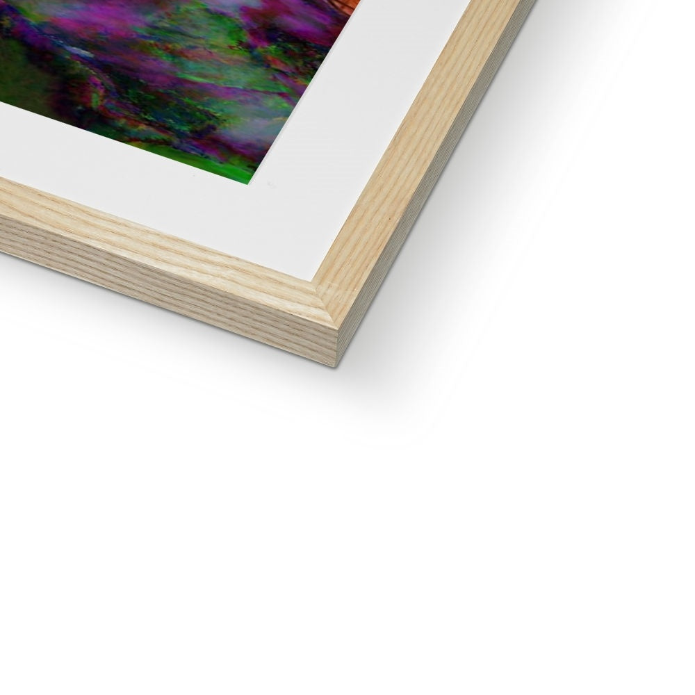 Abstract Pink Carnations Framed & Mounted Print
