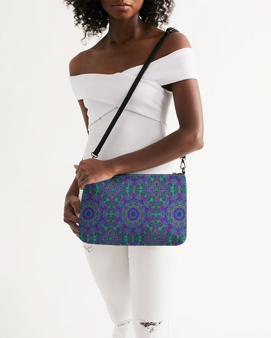Blue Green Purple Kaleidoscope Daily Zip Pouch