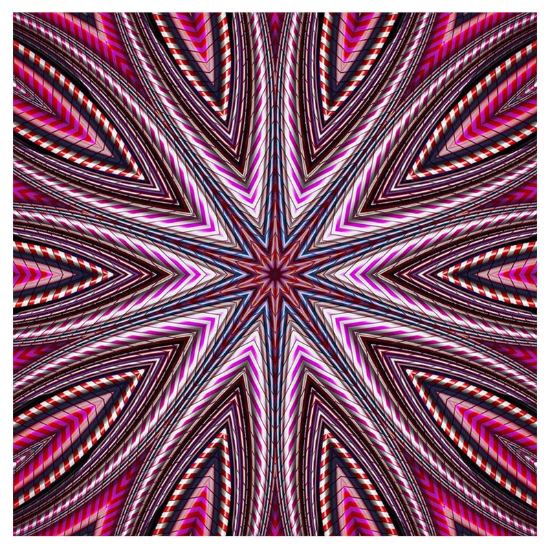 Candy Cane Kaleidoscope Water Glass