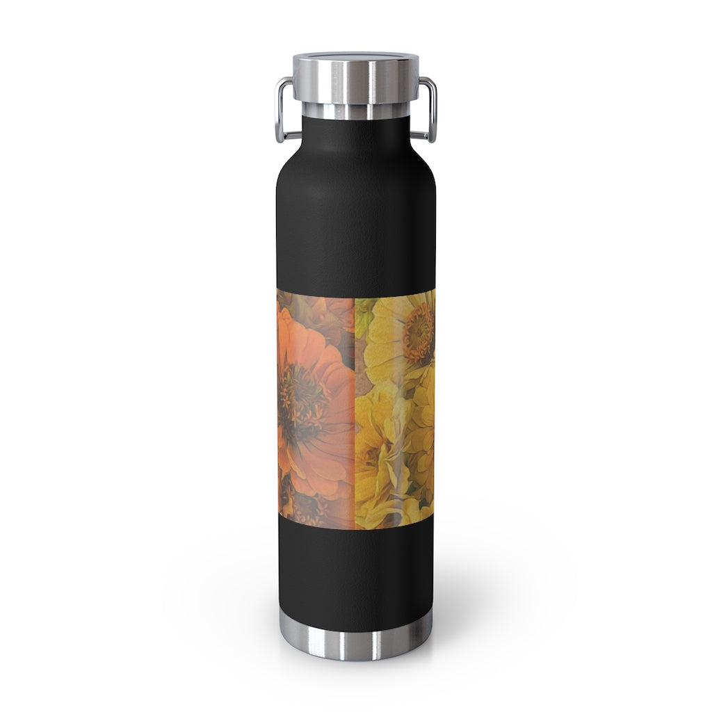 Yellow Zinnias 22oz Vacuum Insulated Bottle