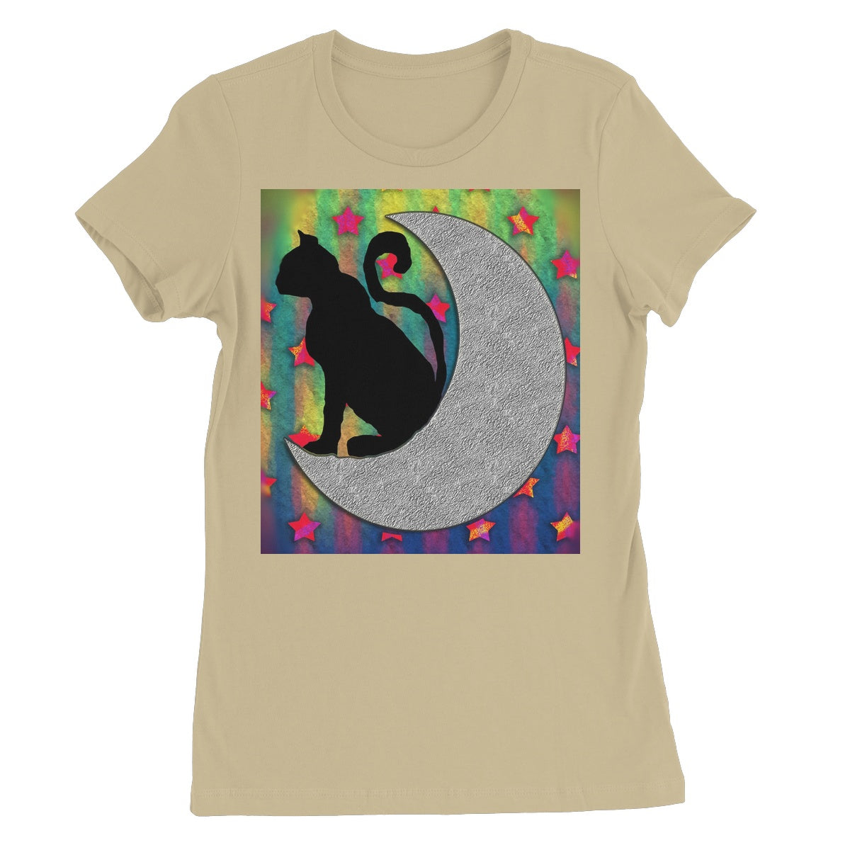 Cat On A Moon Women's Favourite T-Shirt