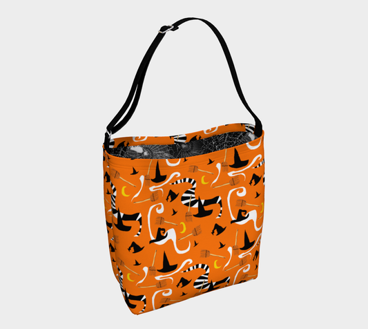 Witches Hats and Brooms Day Tote