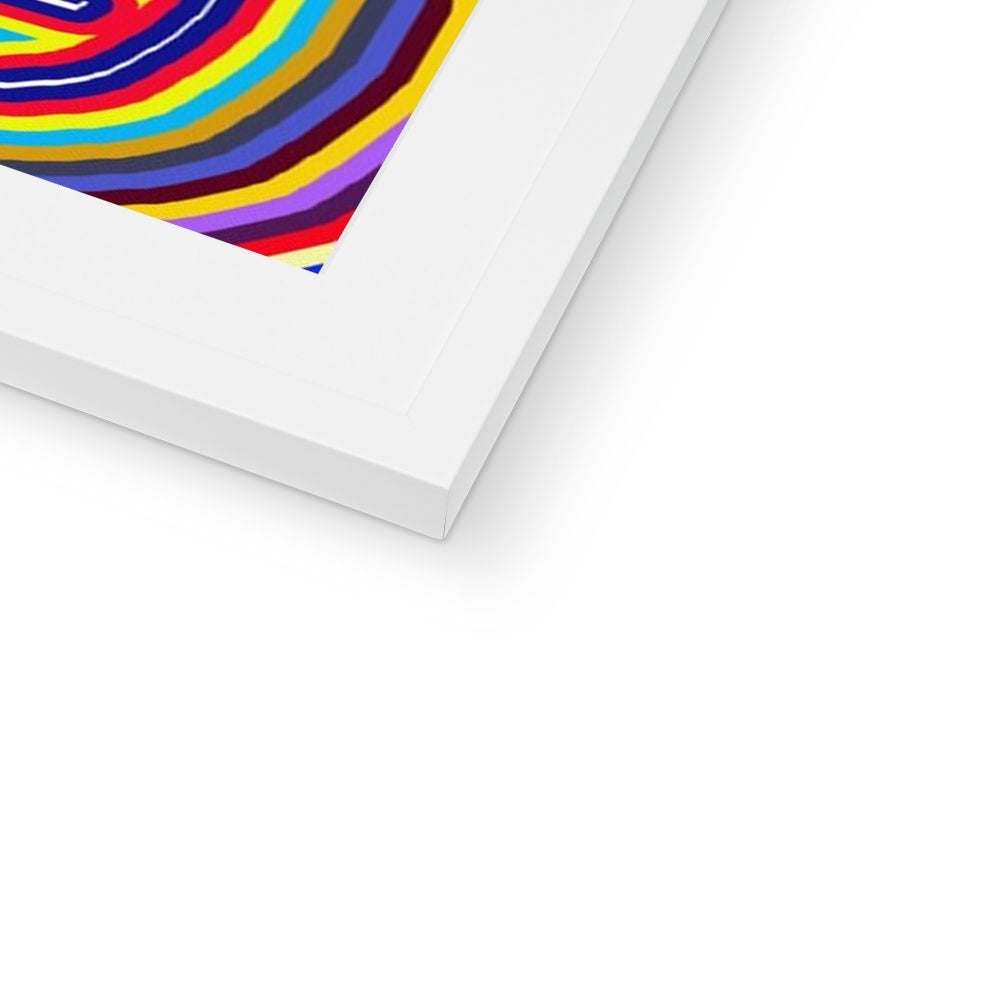 Curly Swirls Framed & Mounted Print