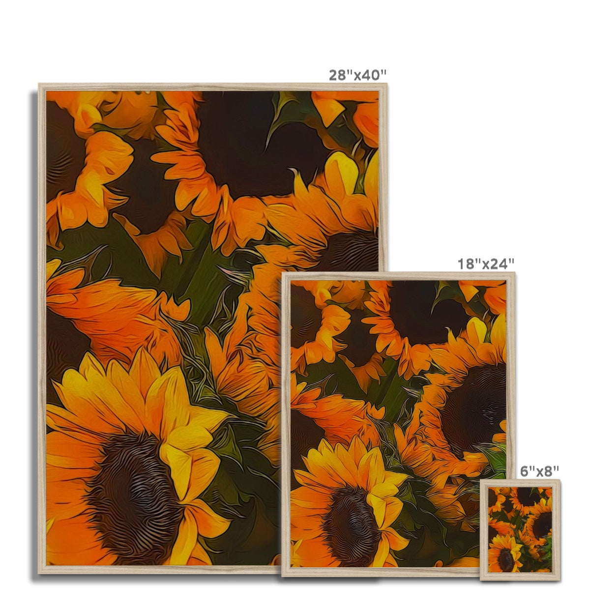 Sunflowers Framed Print