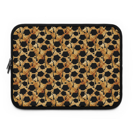 Graduation Hats Pattern Laptop Sleeve