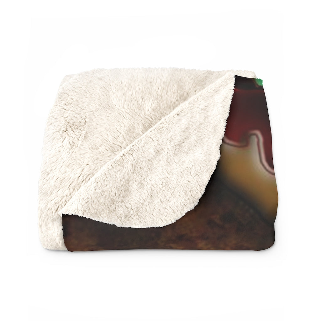 Caramel Apples Sherpa Fleece Blanket