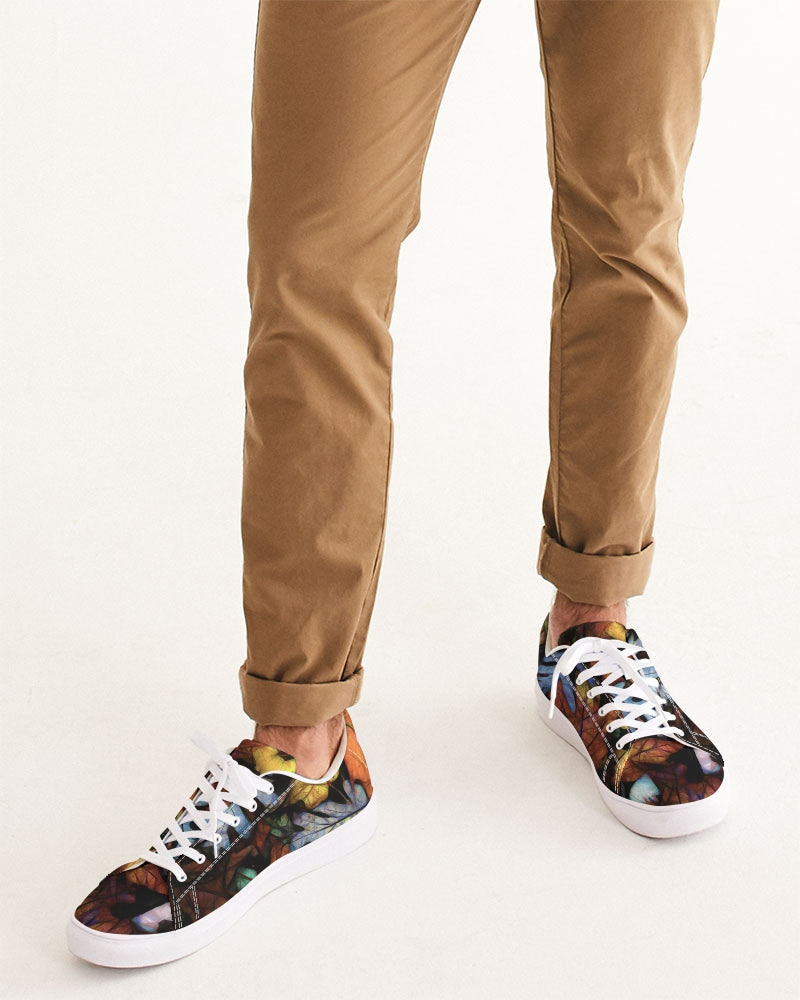 Mid October Leaves Men's Faux-Leather Sneaker