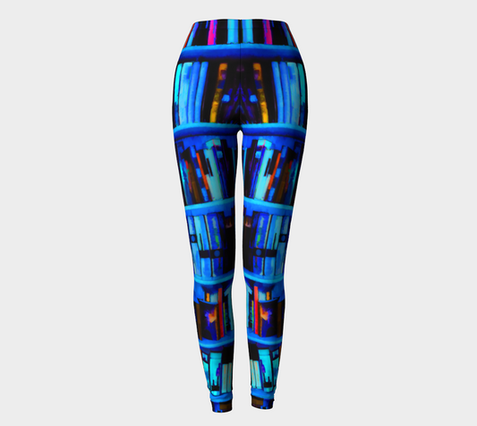 Blue Bookshelves Leggings
