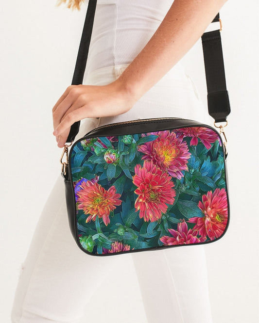 Warm Fall Mums Crossbody Bag