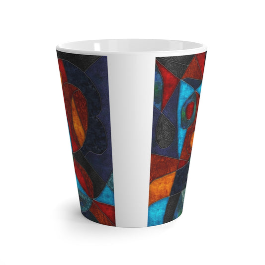 Abstract With Heart Latte mug