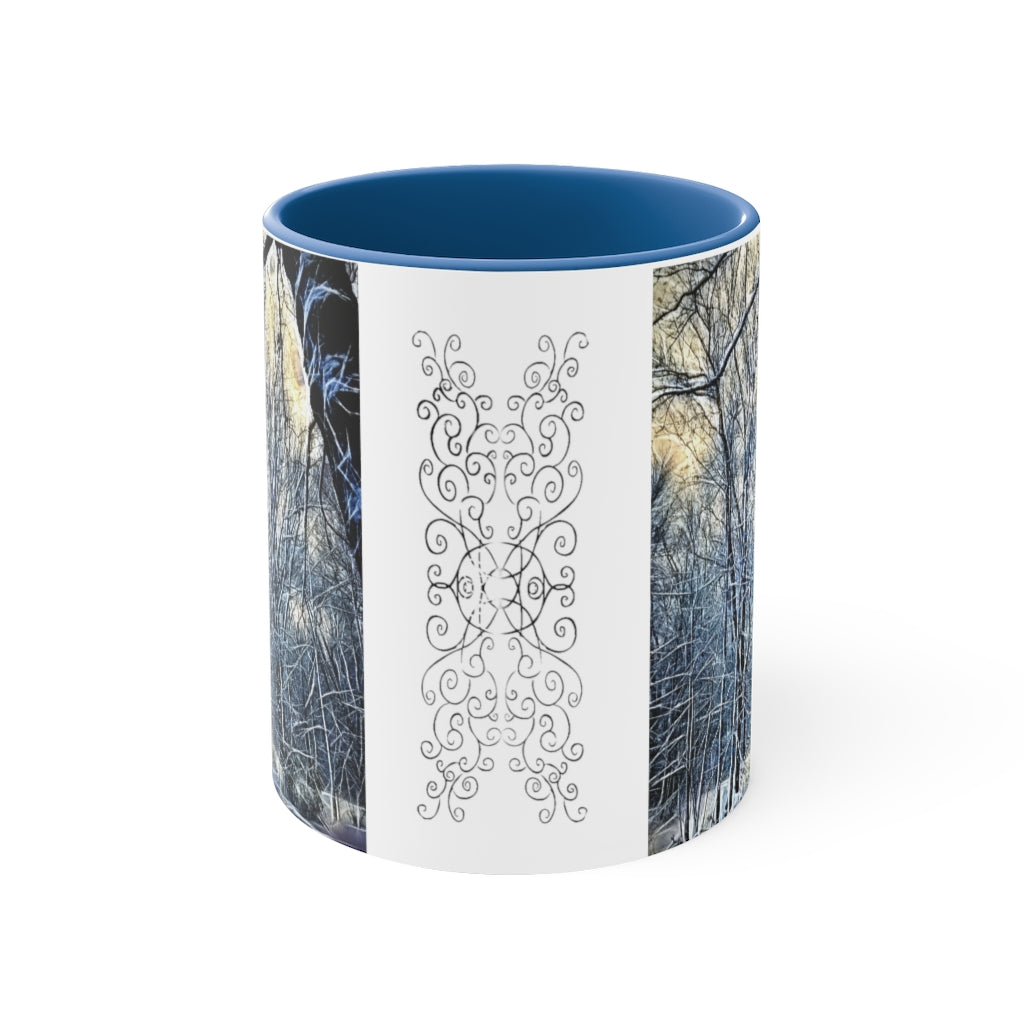4 Oclock Winter Landscape Accent Coffee Mug, 11oz