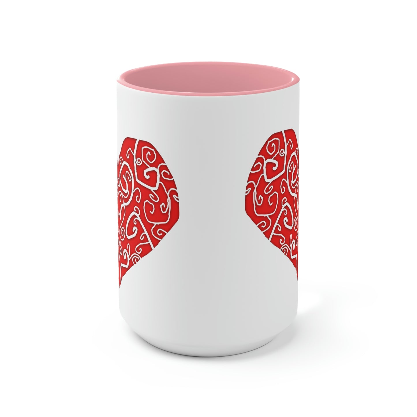 Heart Swirls Accent Mug