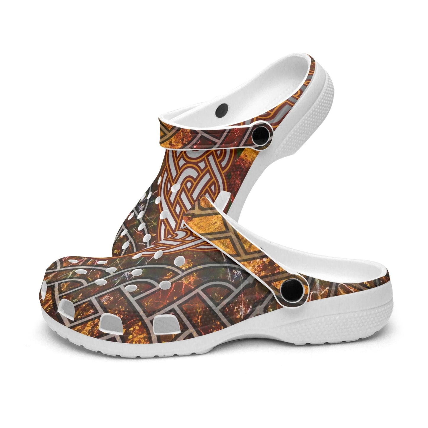 Fall Celtic Knot 413. All Over Printed Clogs