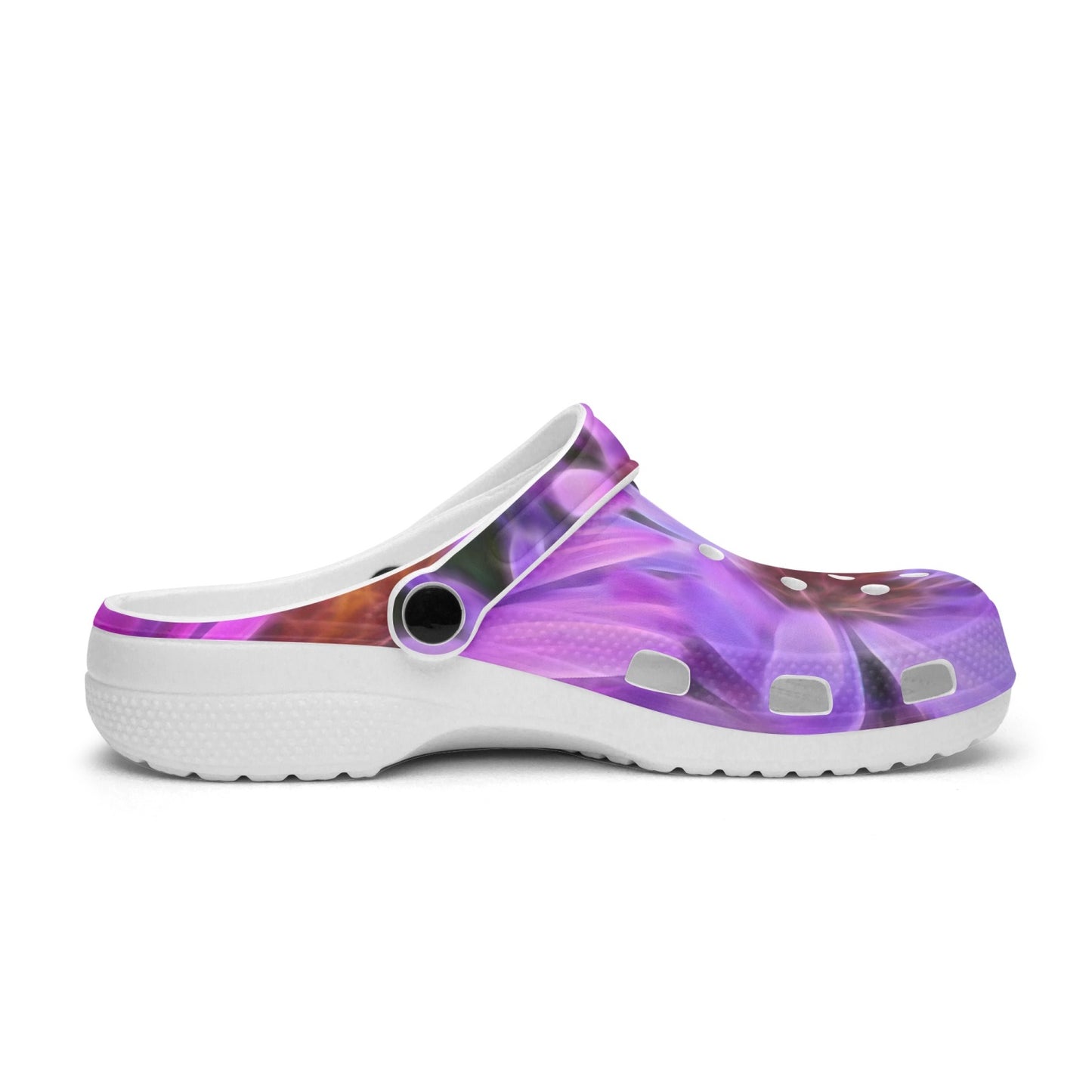 Pink Garden Flowers 413. All Over Printed Clogs