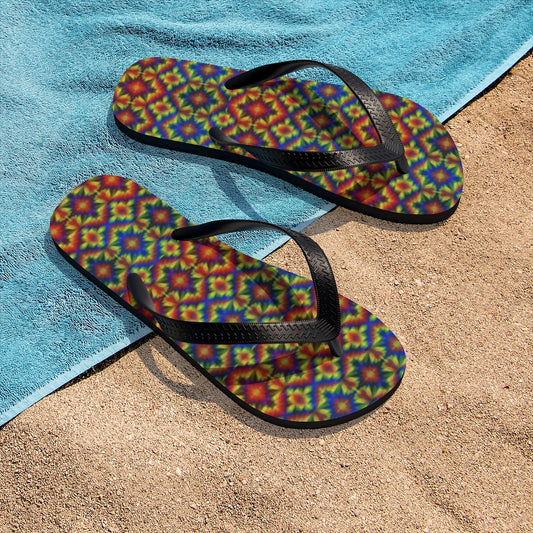 Carnival Kaleidoscope Unisex Flip-Flops