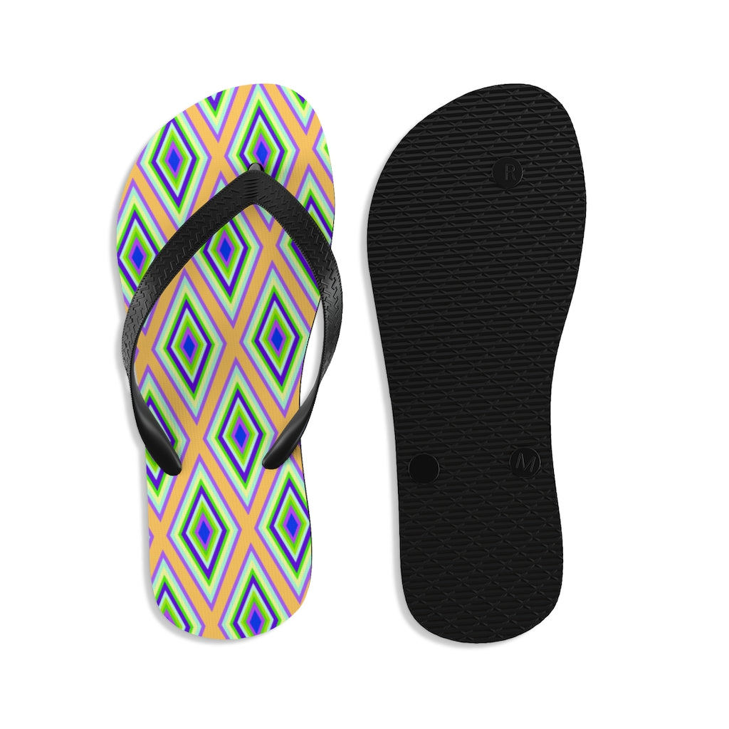 Colorful diamonds Variation 1 Unisex Flip-Flops
