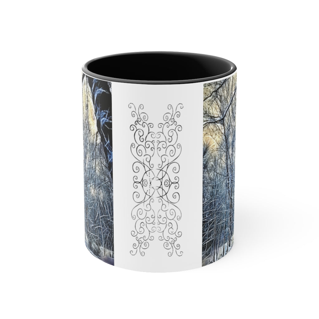 4 Oclock Winter Landscape Accent Coffee Mug, 11oz