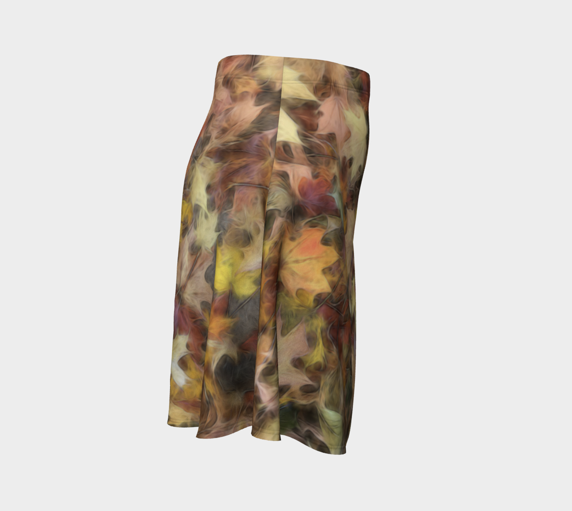Light October Leaves Flare Skirt