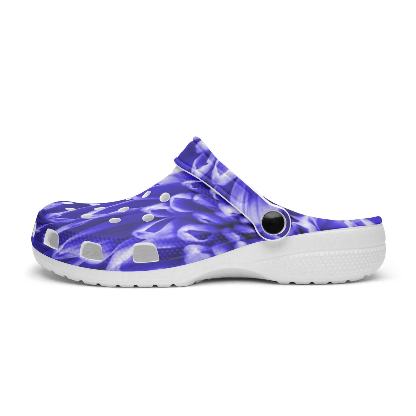 Blue Chrysanthemum 413. All Over Printed Clogs