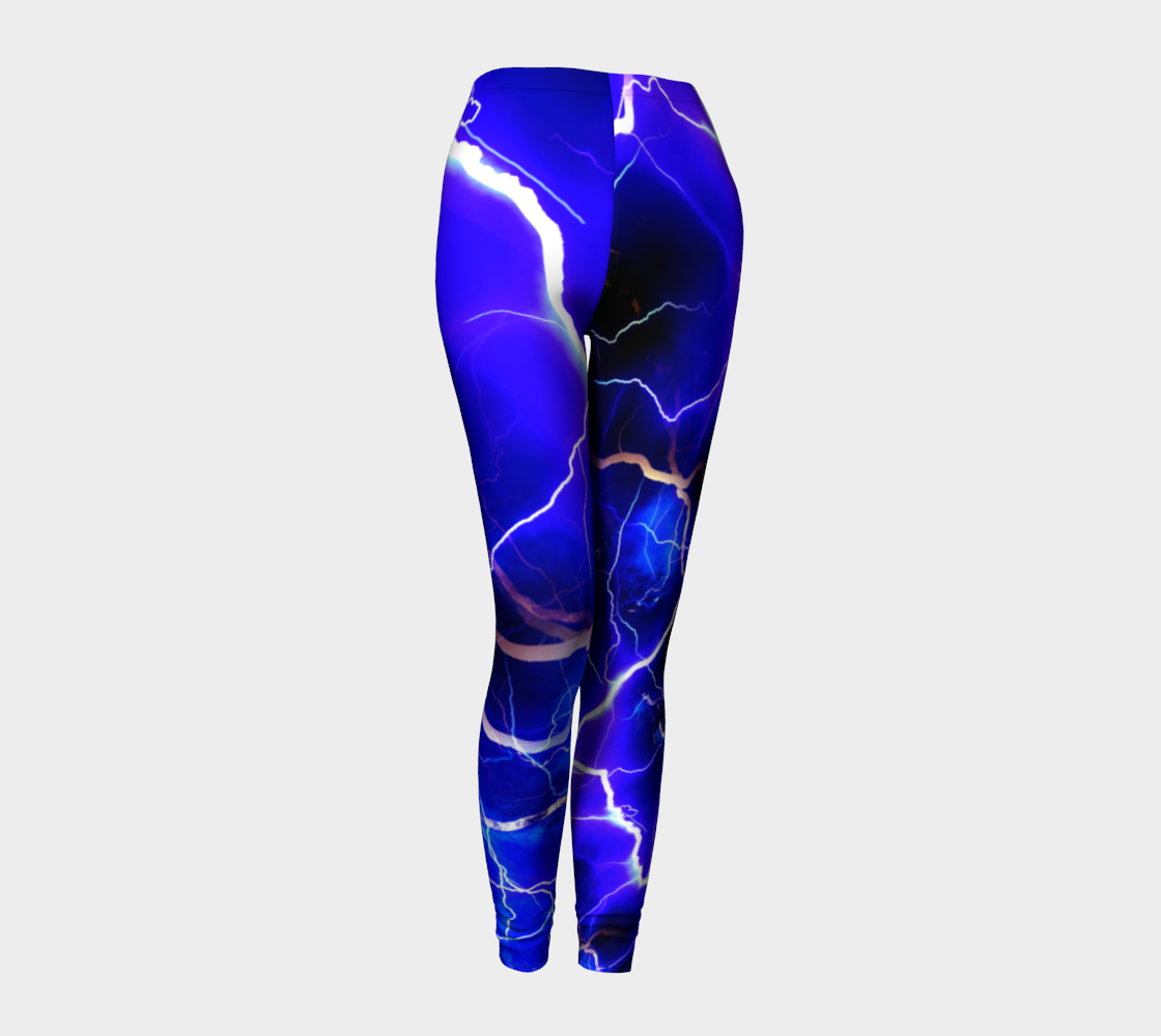 Blue Lightning Leggings