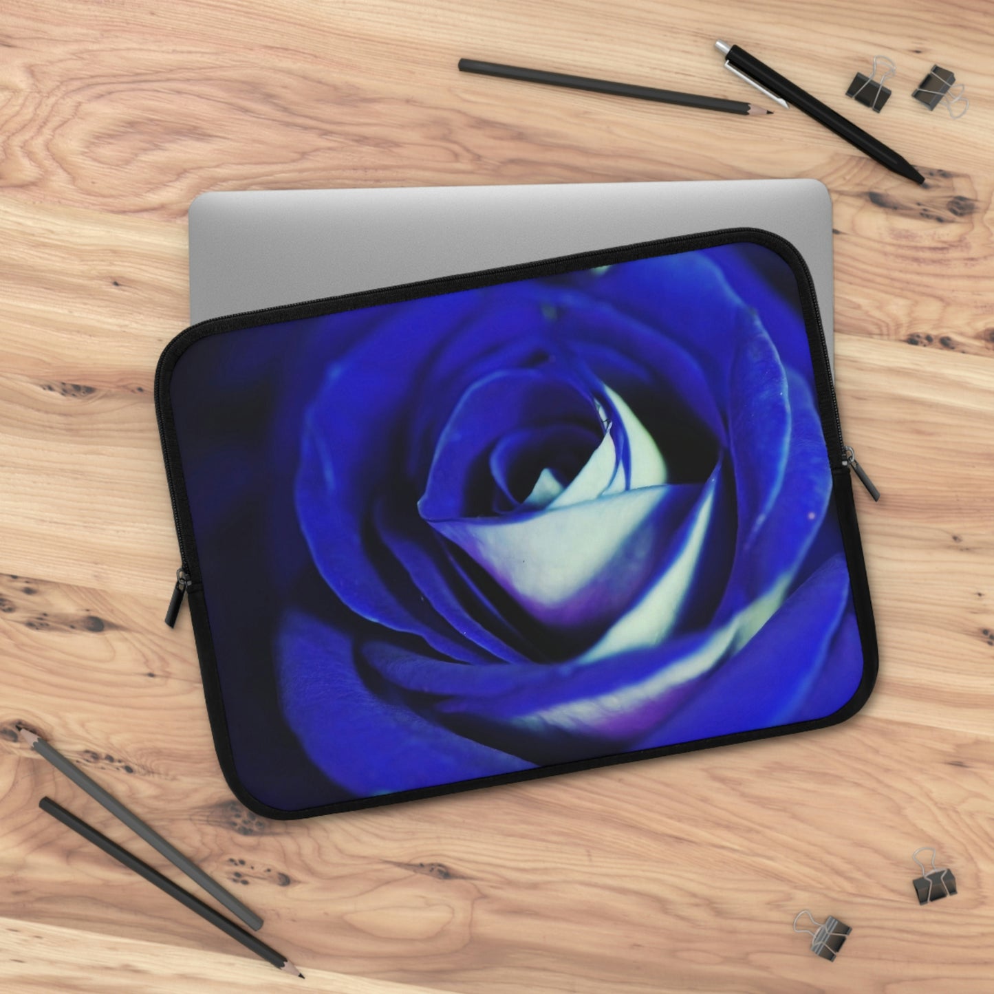 Blue Rose Laptop Sleeve