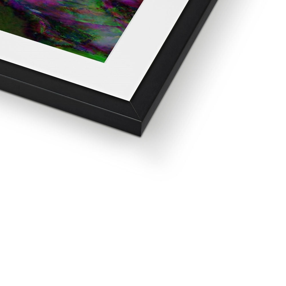 Abstract Pink Carnations Framed & Mounted Print