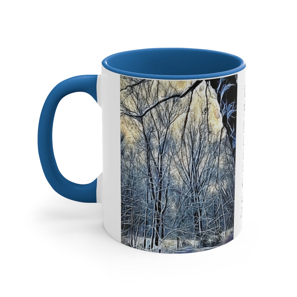 4 Oclock Winter Landscape Accent Coffee Mug, 11oz