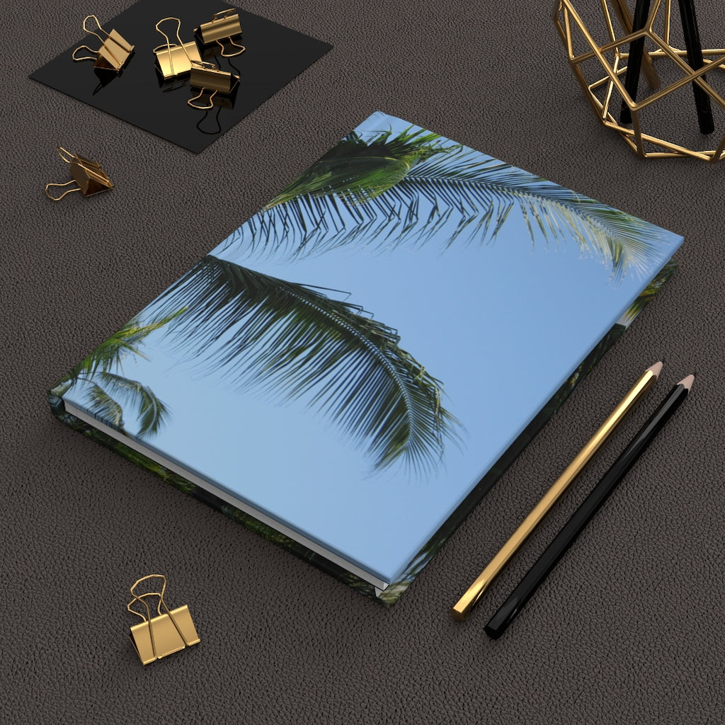 Hawaiian Palm Tree Hardcover Journal Matte