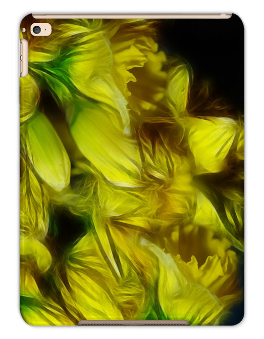 Abstract Yellow Daffodils Tablet Cases