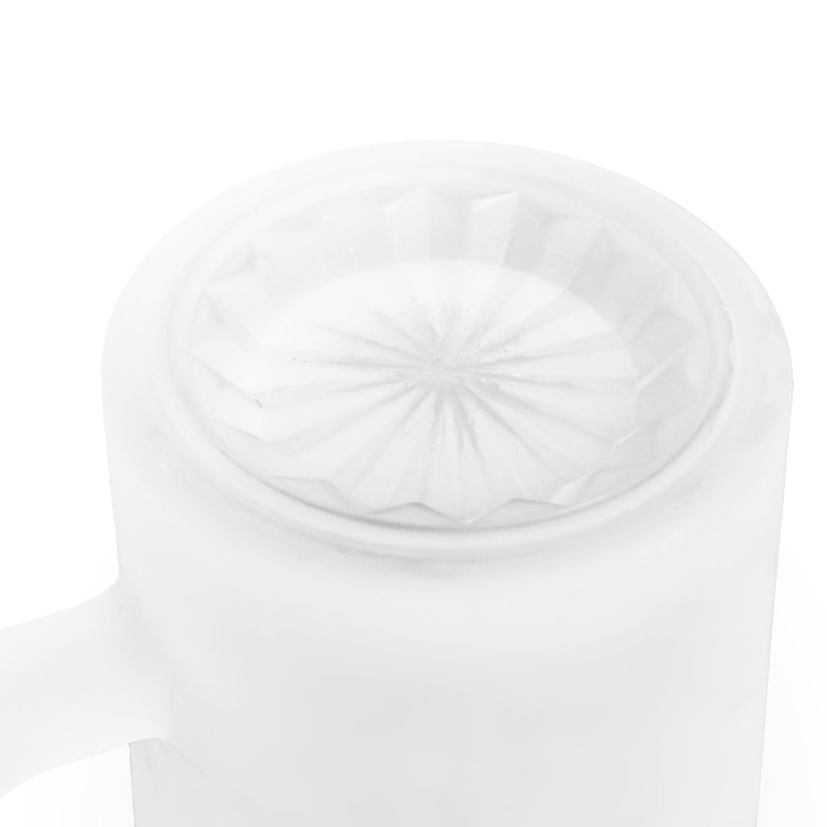 Christmas Cat On The Moon Frosted Glass Beer Mug