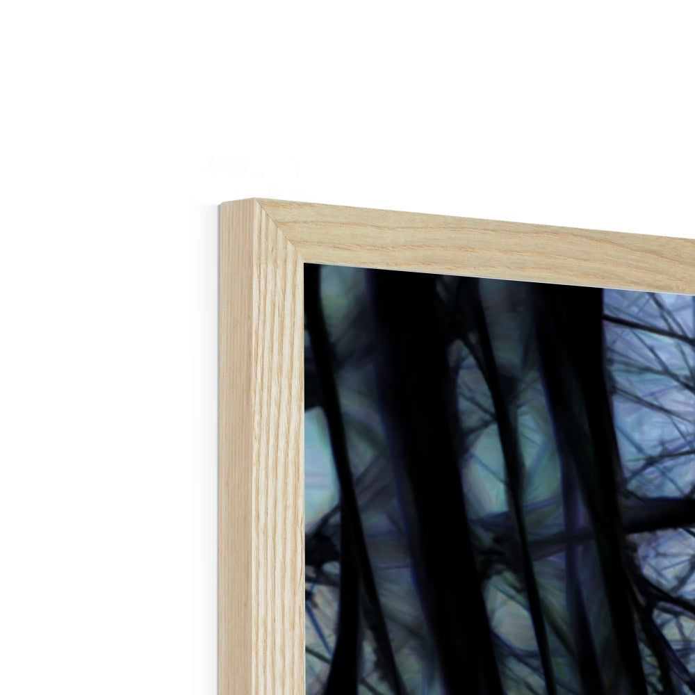 Twilight Icicles Framed Print