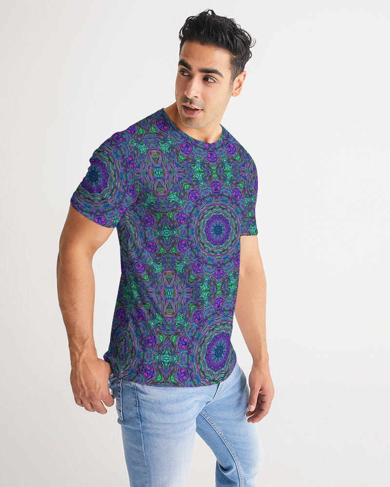 Blue Green Purple Kaleidoscope Men's Tee