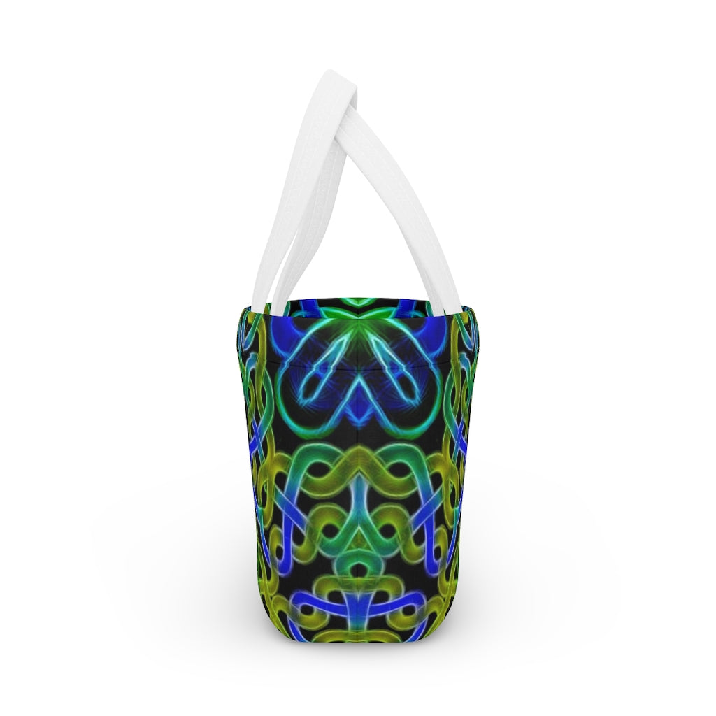 Blue Green Celtic Kaleidoscope Lunch Bag