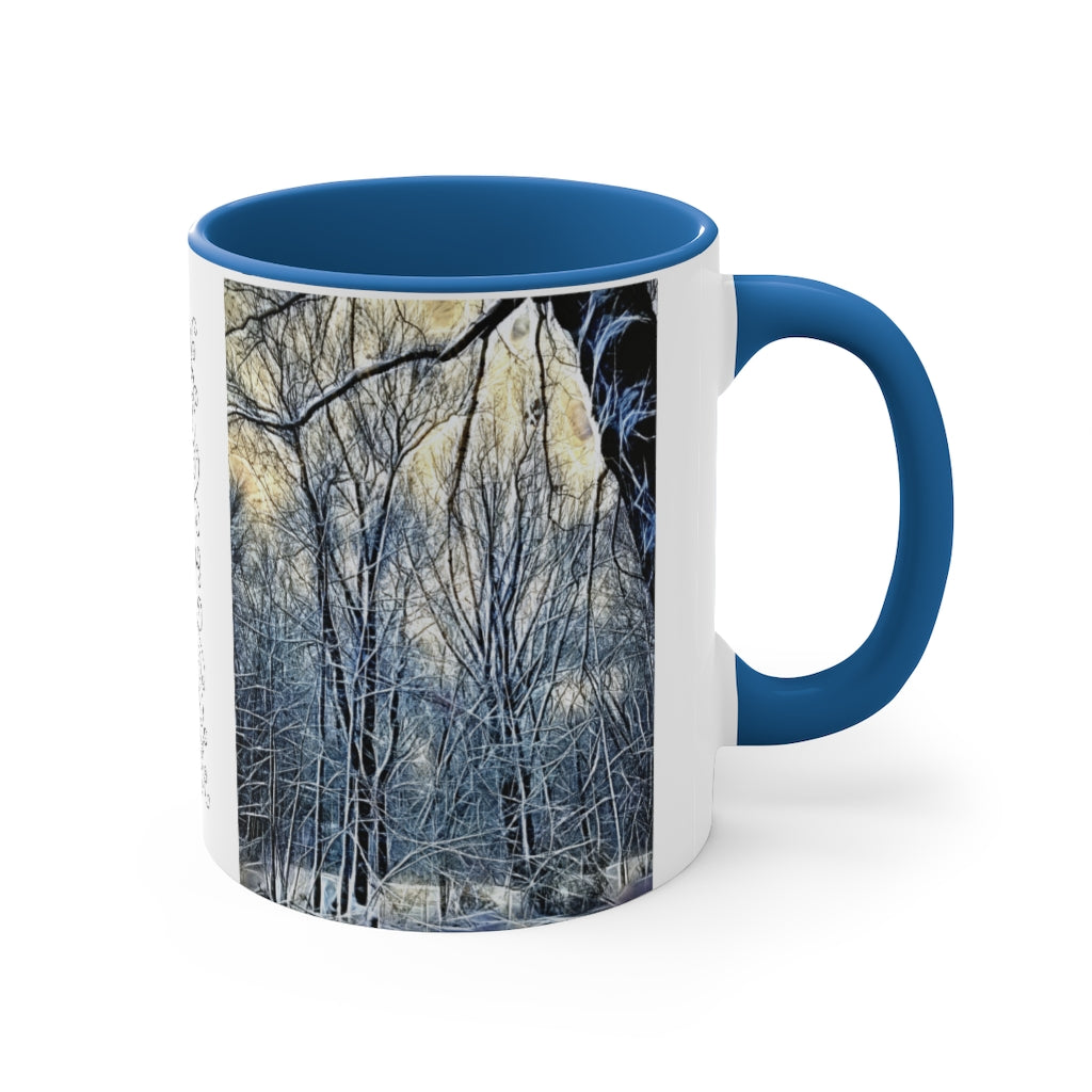 4 Oclock Winter Landscape Accent Coffee Mug, 11oz