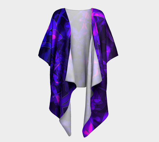 Bokeh Light dragon Flies Draped  Kimono