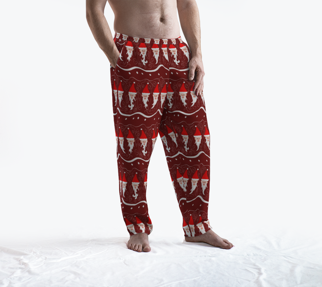 Bearded Santa Pattern Lounge Pants