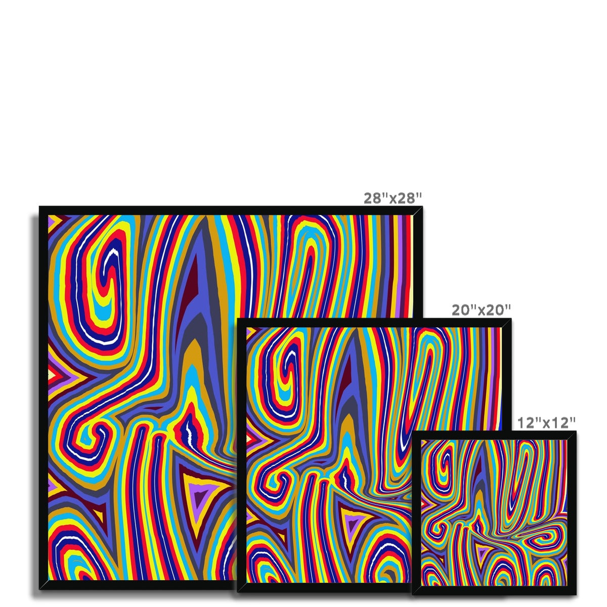 Curly Swirls Framed Print