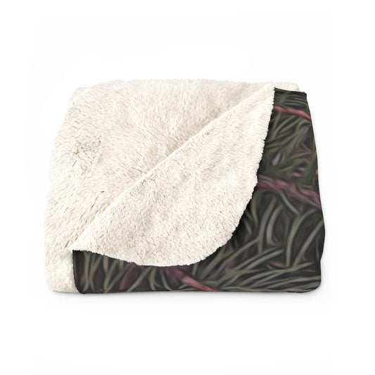 Christmas Lights on the Tree Sherpa Fleece Blanket