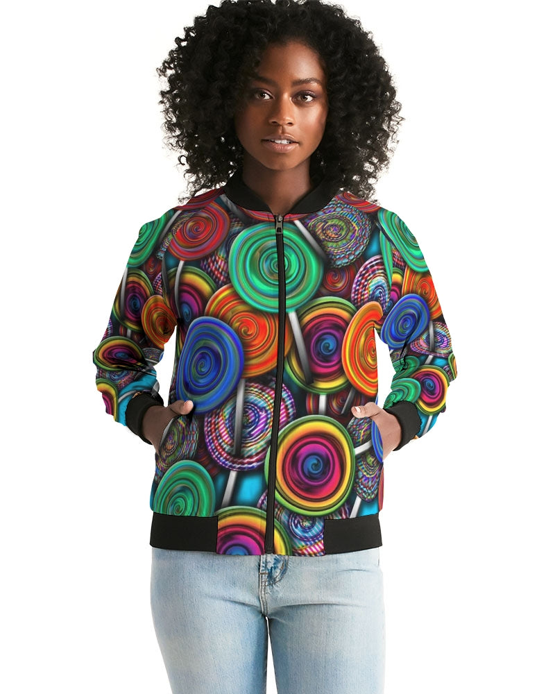 Colorful Lollipops Women's Bomber Jacket