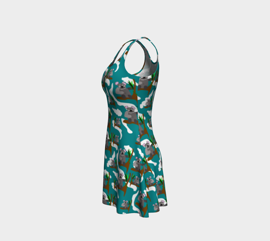Koala Bears Flare Dress