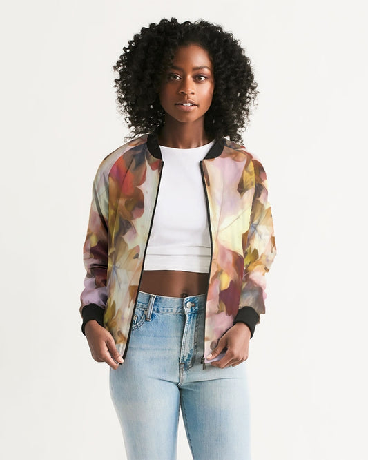 Fall Leaves Bright Women's Bomber Jacket