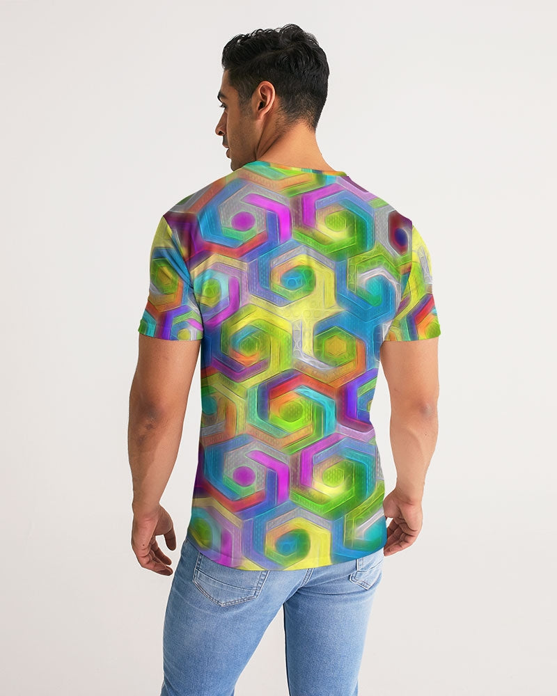 Colorful Hexagons Men's Tee